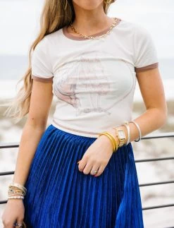 Racking Horses Tee - Off White