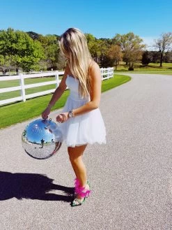 Too Tulle For School Dress - White