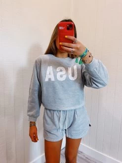 USA Baby Set - Heather Grey -Fashion Finds Outlet image 92aec376 0387 4761 bc13 f3d32f9cd024