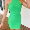 Drama Queen Bandage Dress - Neon Green