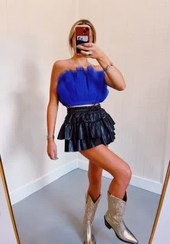 Tell Me Now Tube Ruffle Top - Blue 5 Tell Me Now Tube Ruffle Top - Blue -Fashion Finds Outlet image a466b4f0 df83 4282 83cc 228d8b572f91