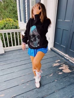 QUEEN OF SPARKLES Swing Shorts - Blue SPARKLES -Fashion Finds Outlet image a5c7c677 74c7 4651 8fbb 80e70a7c099f