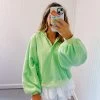 Piper Snap Sweatshirt - Apple Green