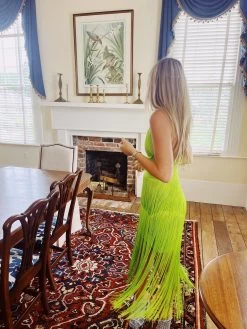 Milly Fringe Dress - Lime -Fashion Finds Outlet image a636d760 fd24 4235 b581 7532e5be4ff0