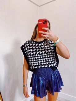 QUEEN OF SPARKLES Swing Shorts - Galaxy Blue