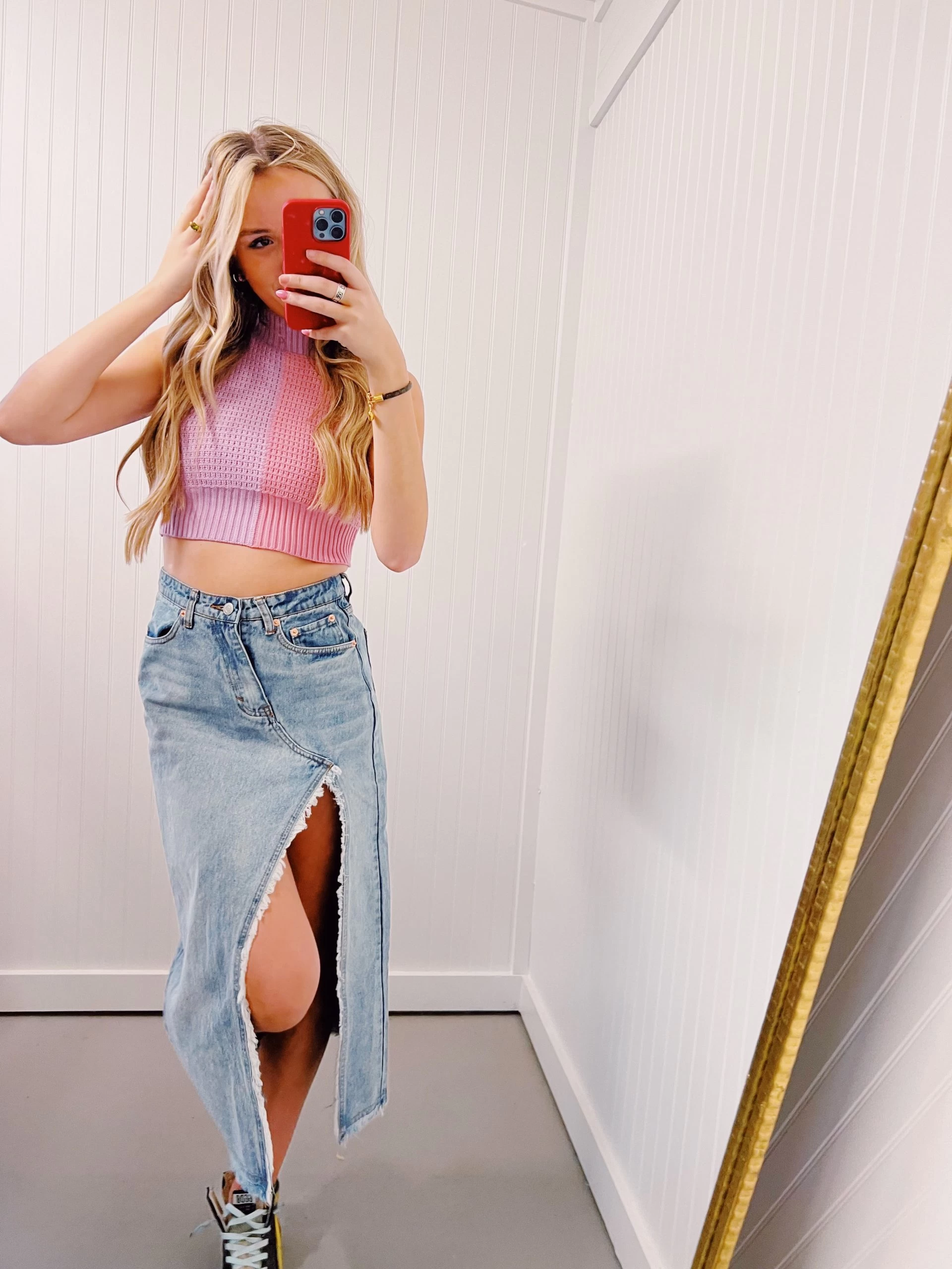 Open Color Top - Purple/Pink 1 Open Color Top - Purple/Pink