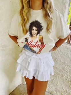 Whitney Houston Self Portrait Graphic Tee - Off White -Fashion Finds Outlet image c3792fc7 21bb 4317 9340 39dc7ed5a0a5