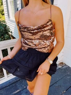 Twinkle Sequin Tank - Gold -Fashion Finds Outlet image cac6f5c8 afab 499f 9003 72ab47ef0282