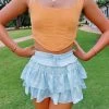 The Daisy Skirt - Icy Blue