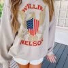 Willie Nelson Eagle Shield Sweatshirt - Sand