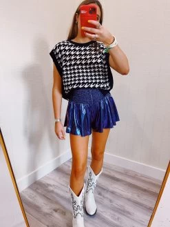 QUEEN OF SPARKLES Swing Shorts - Galaxy Blue -Fashion Finds Outlet image d205fde9 9d79 4c11 98e7 142c98fa8ae6
