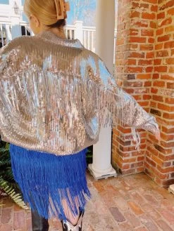 Show Off Sequin Jacket - Silver -Fashion Finds Outlet image d7f3f6bf 6ad7 415e 8953 45470fa64f26