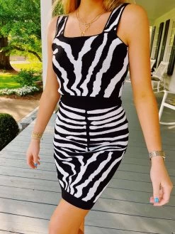 Zebra Top And Skirt Set - Black -Fashion Finds Outlet image d9e25813 2013 487a 90d3 f370095b3d47