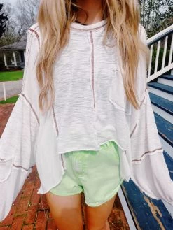 Endless Possibilities Oversized Top - Ivory