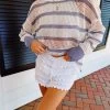 Surfs Up Crochet Skort - White
